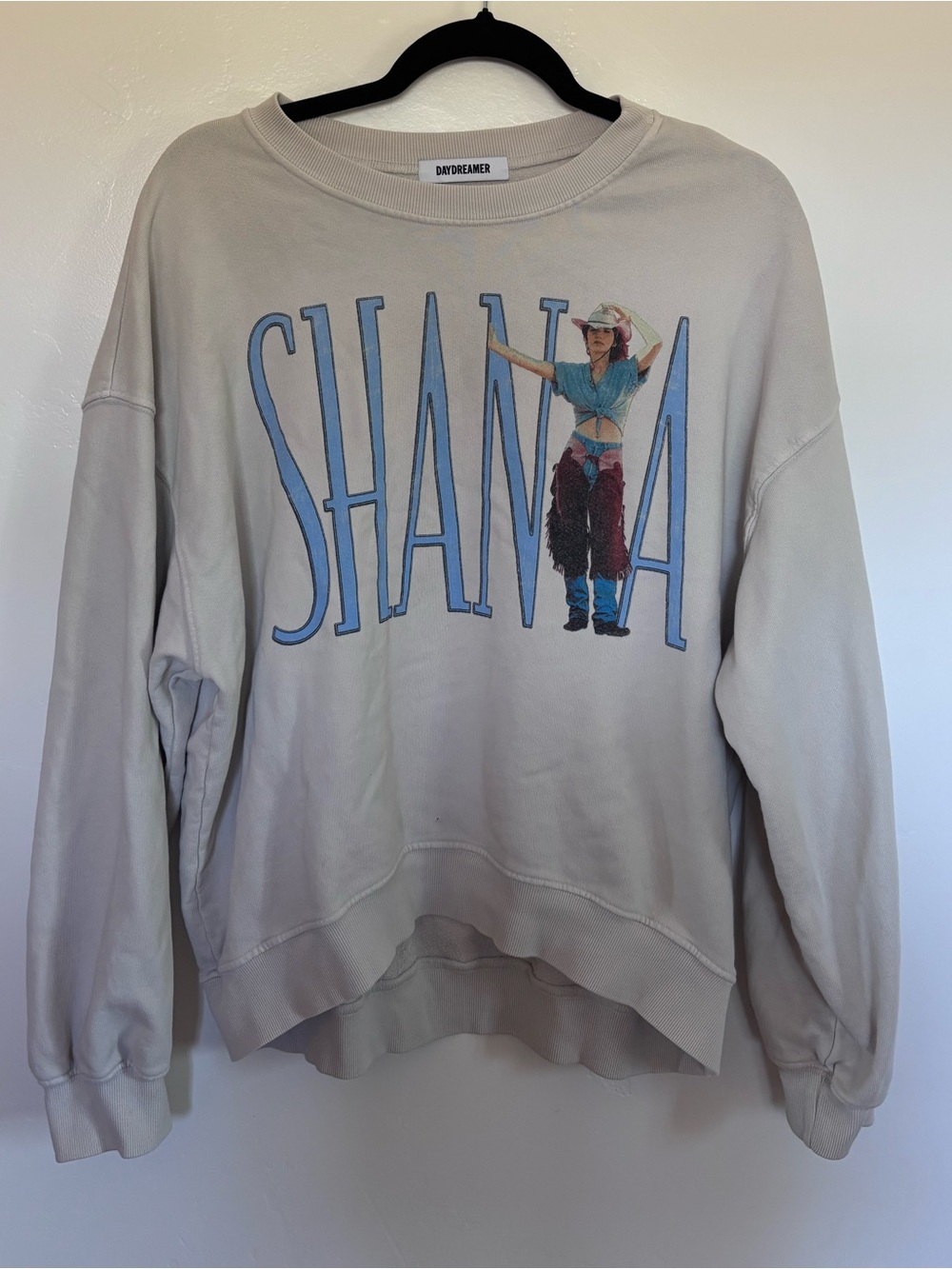 Daydreamer Shania Twain Whose Bed Have Your Boots Been Under Crewneck M | A10